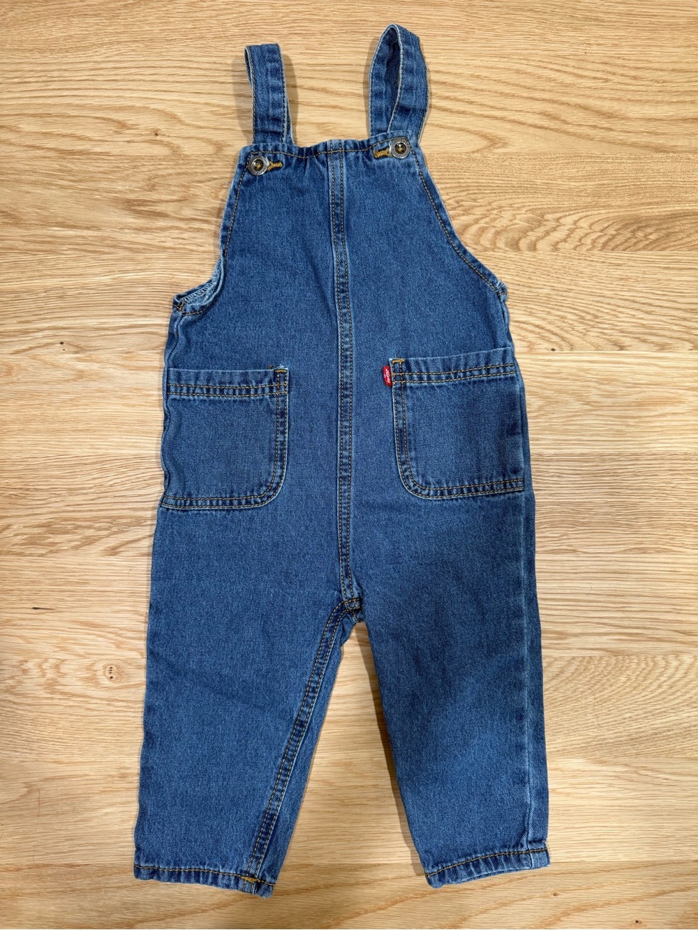 Levi’s Baby 18M Classic Denim Overalls Blue Jean Unisex